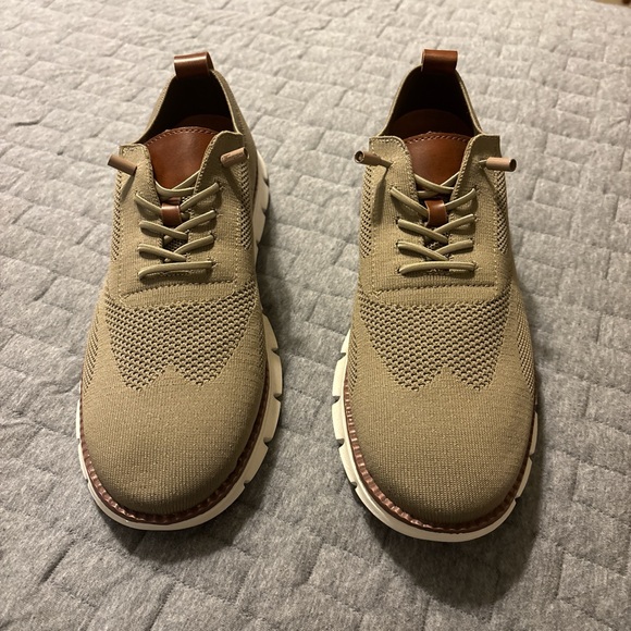 Men\'s Tan/Khaki Casual Oxford Dress Shoes
